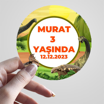 Dinozor Dünyası Temalı Sticker