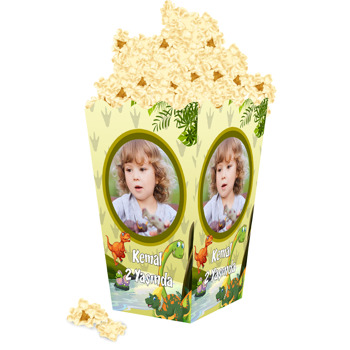 Dinozorlar Temalı Popcorn Kutusu