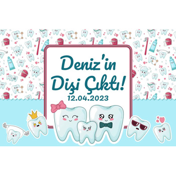 Diş Ailesi Temalı Diş Buğdayı Magnet