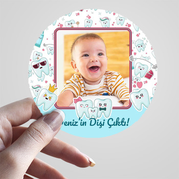 Diş Ailesi Temalı Resimli Sticker