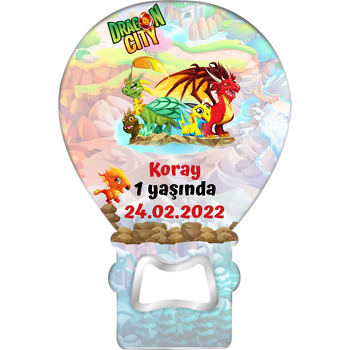 Dragon City Temalı Balon Magnet Açacak