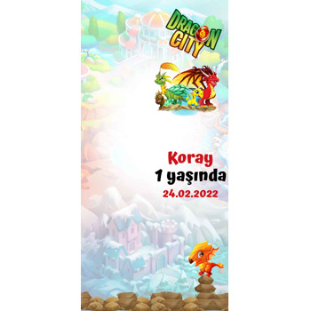 Dragon City Temalı Hediyelik Kart