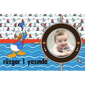 Duffy Duck Temalı Doğum Günü Plastik Magnet