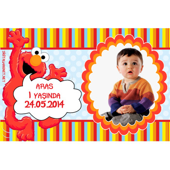 Elmo 2 Temalı Plastik Magnet