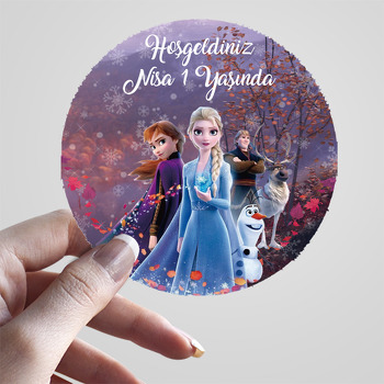 Elsa Karlar Ülkesi Temalı Sticker