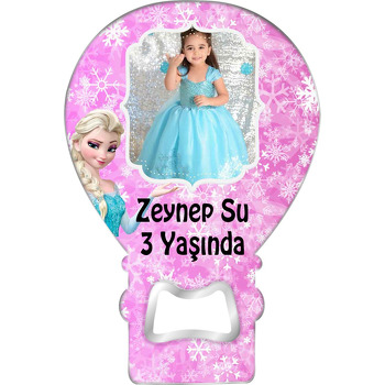 Elsa Pembe Fon Temalı Balon Magnet Açacak