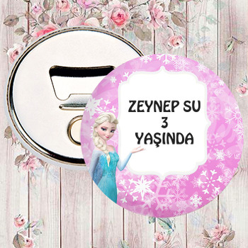 Elsa Pembe Fon Temalı Magnet Açacak