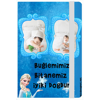 Elsa Temalı Doğum Günü Kişiye Anı Özel Defter