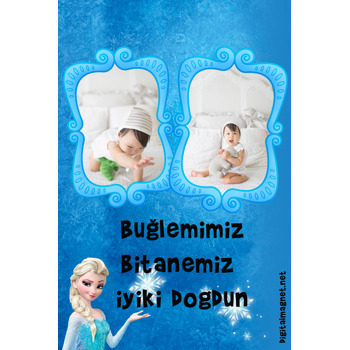 Elsa Temalı Doğum Günü Magnet