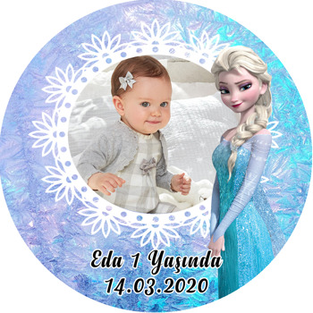 Elsa Temalı Resimli Sticker