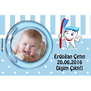 Erkek Bebek İçin Diş Buğdayı Magnet