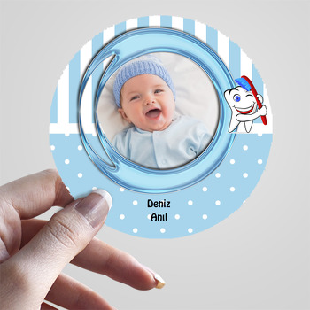 Erkek Bebek İçin Diş Buğdayı Sticker