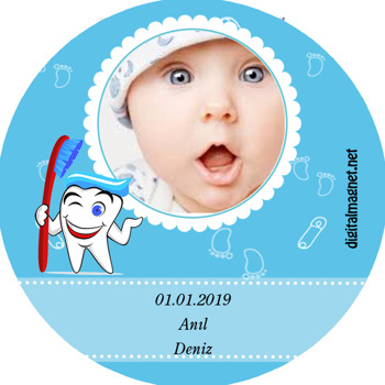 Erkek Bebek Icin Mavi Temali Dis Sticker Digitalmagnet Net Kisiye Ozel Fotomagnet Baskisi Magnet Acacak Sticker Etiket Baskisi Afis Baski Fotograf Baski Parti Susleri Fotografli Hediye