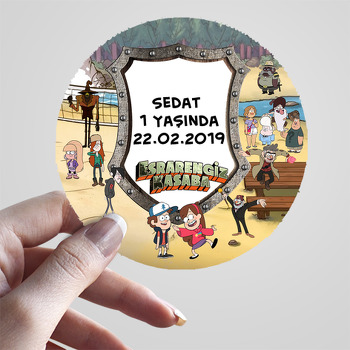 Esrarengiz Kasaba Temalı Sticker