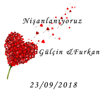 Evlilik ve Nişan Temalı Sticker