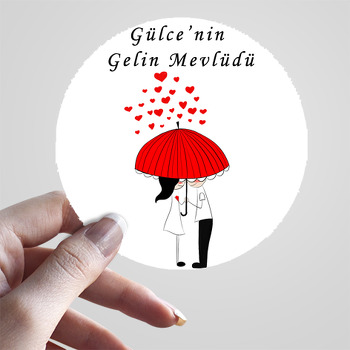 Evlilik ve Nişan Temalı Sticker