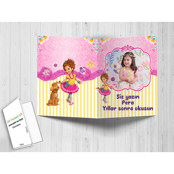 Fancy Nancy Clancy Temalı Anı Kartı