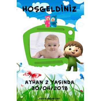 Baby Tv Temalı Doğum Günü Afiş