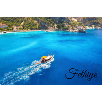 Fethiye Deniz ve Tekne Temalı Magnet