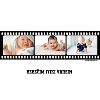 Film Şeridi Plastik Magnet