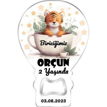 Fincanda Soft Yapraklar ile Kaplan Temalı Balon Magnet Açacak