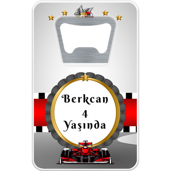 Formula 1 Temalı Dikdörtgen Magnet Açacak