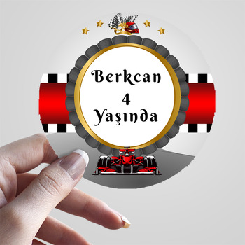 Formula 1 Temalı Parti Sticker