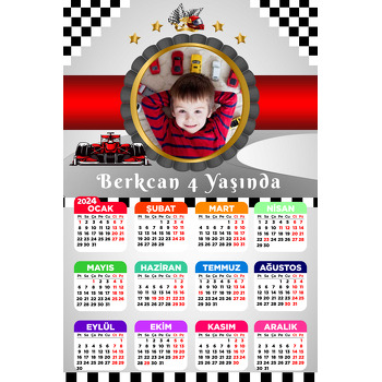 Formula 1 Temalı Takvim Magnet