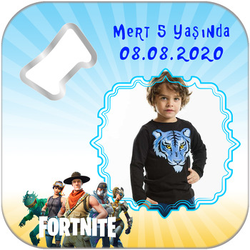 Fortnite Temalı Kare Magnet Açacak