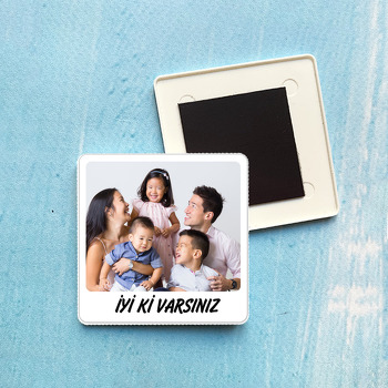 Fotoğrafınızdan Baskılı Polaroid Temalı Plastik Magnet