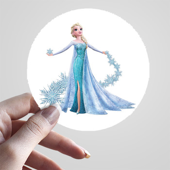 Frozen Elsa Ve Kristal Temalı Sticker