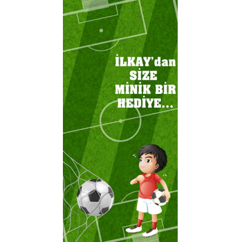 Futbol Sahası Temalı Hediyelik Kart