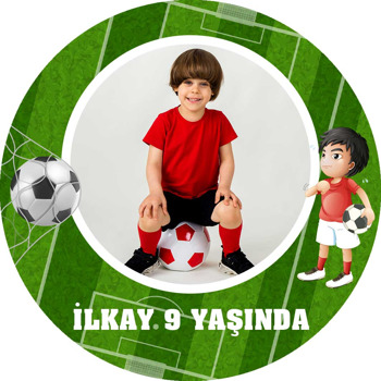 Futbol Sahası Temalı Resimli Sticker