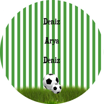 Futbol Temalı Sticker Etiket