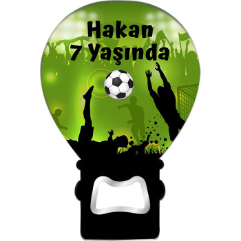 Futbolcu ile Taraftar Silüeti Temalı Balon Magnet Açacak