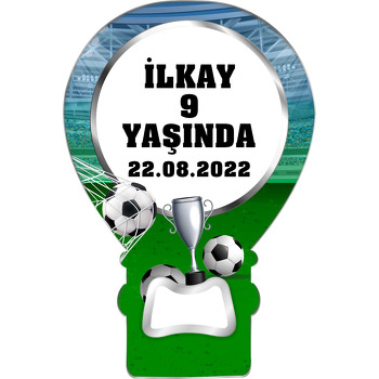 Futbolcu Kupa Temalı Balon Magnet Açacak