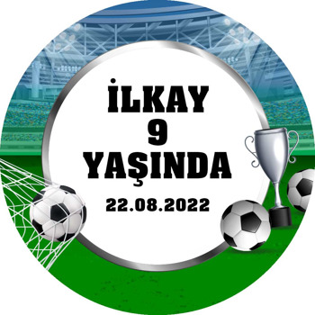 Futbolcu Kupa Temalı Sticker