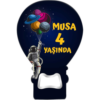 Gezegen Balonları ile Astronot Temalı Balon Magnet Açacak