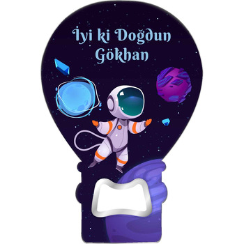 Gezegenler Arasında Astronot Temalı Balon Magnet Açacak