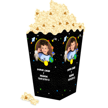 Gezegenler Temalı Popcorn Kutusu