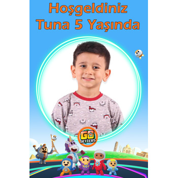 Go Jetters Temalı Doğum Günü Parti Afiş