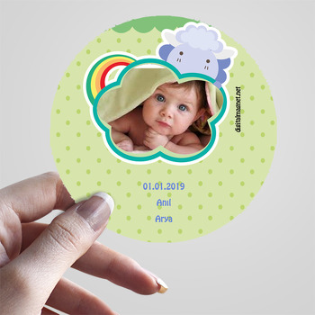 Gökkuşağı 2 Temalı Bebek Sticker