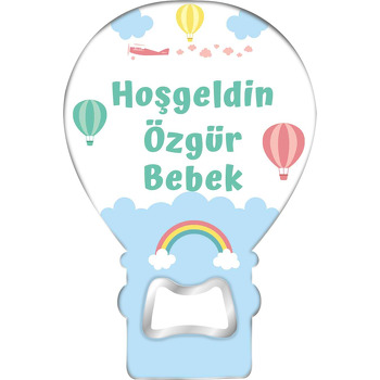 Gökyüzünde Uçaklar ve Balonlar Temalı Balon Magnet Açacak