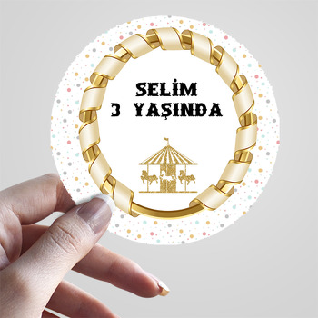 Gold Atlı Karınca Temalı Sticker