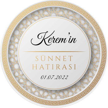 Gold Kündekari ile Sünnet Hatırası Temalı Sticker