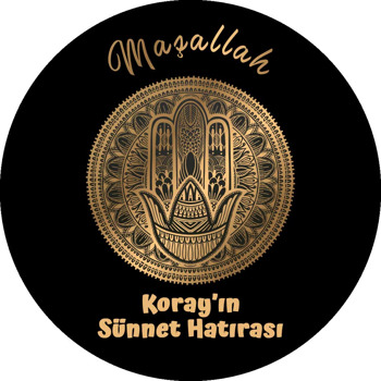 Gold Maşallah ile Mandala Temalı Sticker