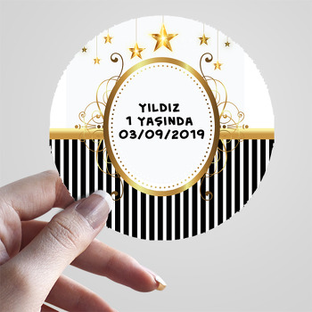 Gold Star  Temalı Sticker