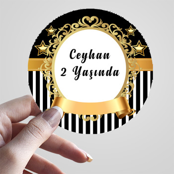 Gold Star Temalı Sticker