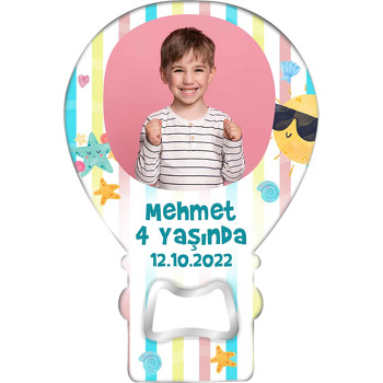 Gözlüklü Güneş ile Yıldız Temalı Balon Magnet Açacak