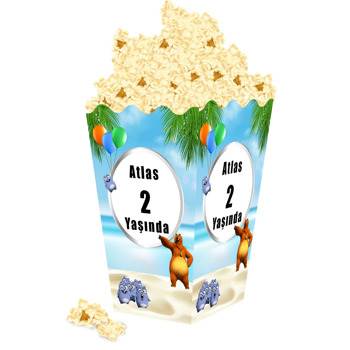 Grizzy & Lemming Temalı Popcorn Kutusu